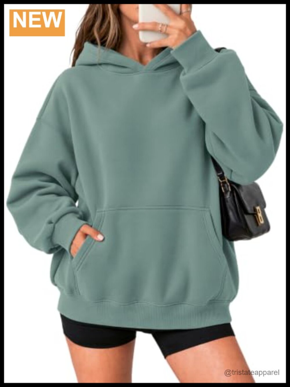 Oversized Fleece Hoodie Pullover Sweatshirt with Kangaroo Pocket